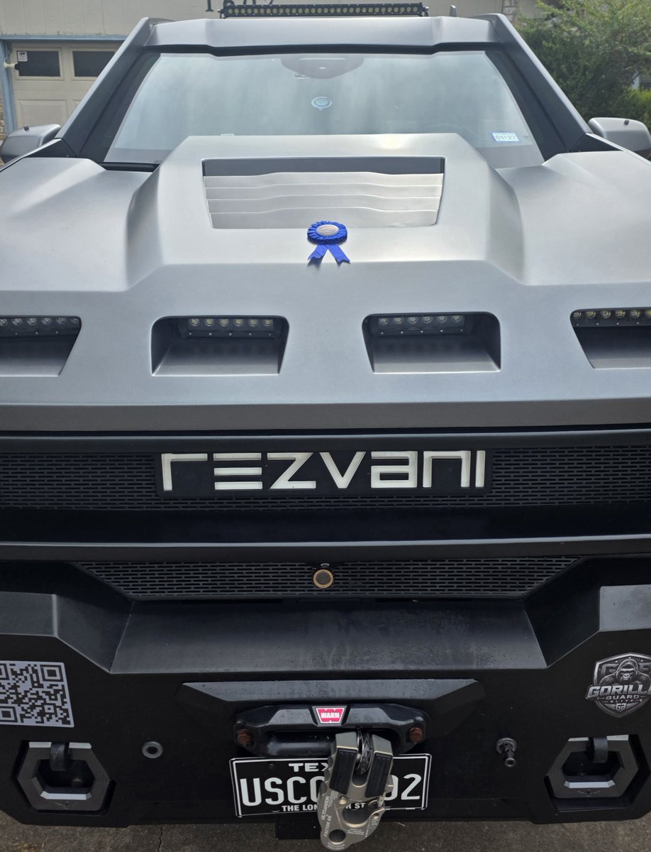 AustinRezvani's tweet photo. So excited to have a Blue Ribbon pinned on me at today's car show, forgot to ask what category! I know it wasn't Daily Driver. Daily Insurgency? https://t.co/I8PpaSgLWR