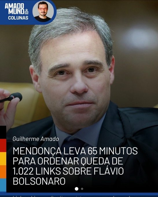 BellatrixMarla's tweet photo. 🔴Terrivelmente Mendonça conseguiu um feito que desafia as leis da física e da lógica jurídica: a pedido de Flávio, precisou de exatos 65 minutos para ler, processar e ordenar a queda de 1.022 links e publicações que falam sobre Nossa Senhora Aparecida, Padroeira do Brasil.

Para que se tenha dimensão do absurdo, a proeza exigiria que o magistrado analisasse juridicamente e checasse o contexto de cerca de 15 postagens por minuto. Nem a inteligência artificial mais avançada operando em regime de urgência conseguiria auditar com o devido rigor legal essa massa de conteúdos em pouco mais de uma hora. Mas, quando se trata de blindar os padrinhos políticos, a máquina judicial acelera em rotação máxima...