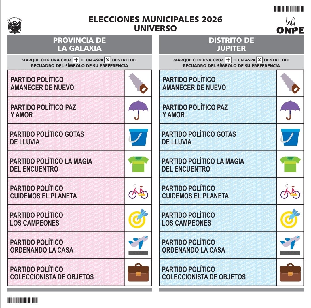 danegamez's tweet photo. Ojo con la cédula de las elecciones regionales y municipales 2026.
Solo aparecerán el nombre y símbolo del partido. No aparece ni nombre ni foto del candidato. 
Así que es importante que te aprendas el símbolo del partido de tu candidato/a para que sepas qué marcas. 
Pasa la voz! https://t.co/Ub67fm4cN4