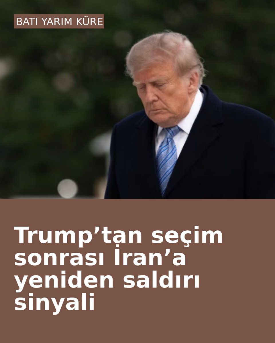 alptkndrsunoglu's tweet photo. Trump’tan seçim sonrası İran’a yeniden saldırı sinyali https://t.co/4JmIuQWsN3 https://t.co/wUo5gqf3R7