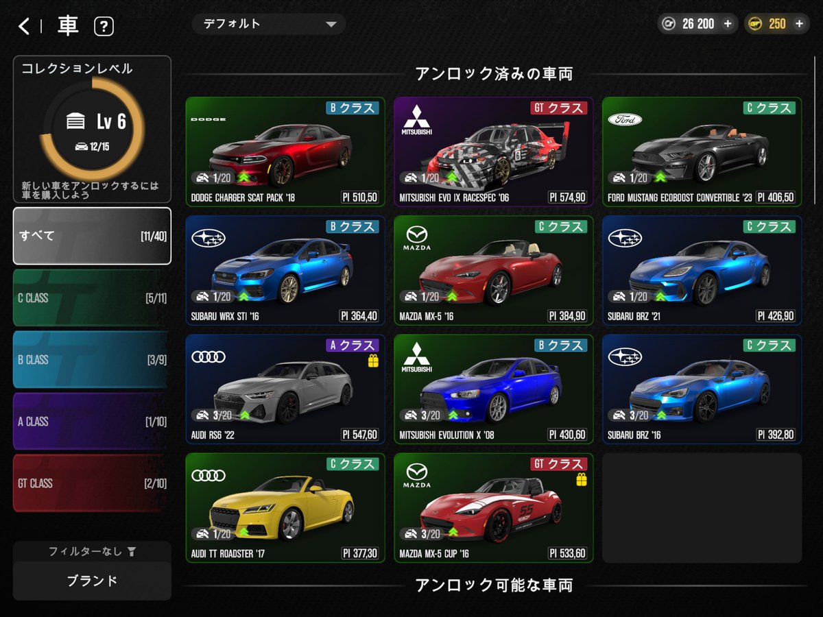 reis00_jp's tweet photo. 日産がないのでラインナップが寂しい。
もう味見はいいかな、このゲーム。 https://t.co/sPuRKIAKXL