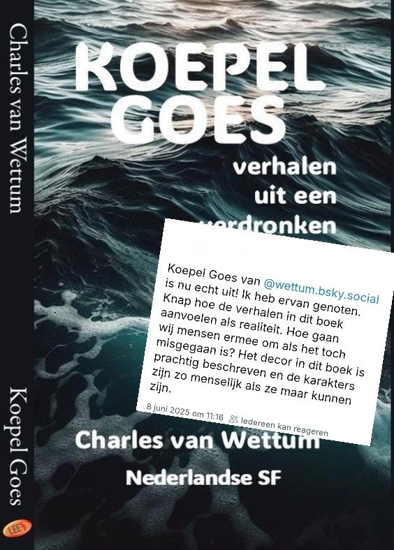 cwettum's tweet photo. Klimaatfictie (KliFi) is een subgenre van SF dat goed bij Nederland past. Er is zelfs origineel Nederlandstalig! Wat heb jij er al wat van gelezen?

Ik begin: Koepel Goes. Als Zeeland weer onder water loopt...

https://t.co/LWOcEbzOUK

#SFleeft #boottocht #bookX https://t.co/WMJdEx4zxK