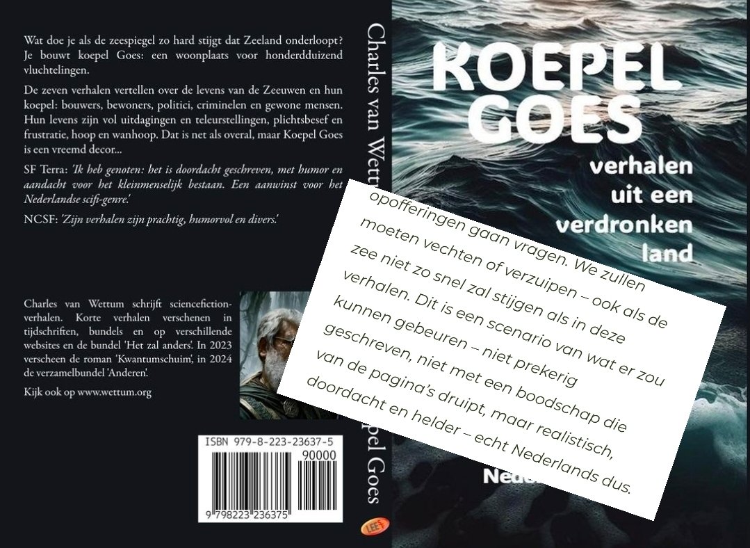 cwettum's tweet photo. Klimaatfictie (KliFi) is een subgenre van SF dat goed bij Nederland past. Er is zelfs origineel Nederlandstalig! Wat heb jij er al wat van gelezen?

Ik begin: Koepel Goes. Als Zeeland weer onder water loopt...

https://t.co/LWOcEbzOUK

#SFleeft #boottocht #bookX https://t.co/WMJdEx4zxK