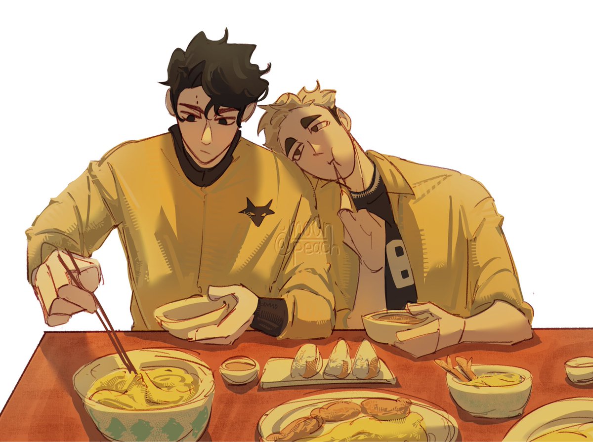 mo0n_peach's tweet photo. 🍜🍜
#sakuatsu #Haikyuu https://t.co/8A6aNNuUZt