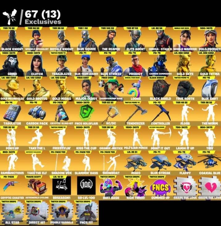 gameshubmmos_'s tweet photo. 451 Skins | Black Knight | Sparkle Specialist | Royale Knight | Blue Squire | The Reaper | Elite Agent | Omega - Stage 5 | World Warrior | Polo Prodigy | Grind | 3200VB | 25.09.26 (0 days ago) 📥

#Fortnite #account #trade #sell #OG #OGAERIAL #OGSKULL #OGaccount https://t.co/1klbpCL3q5