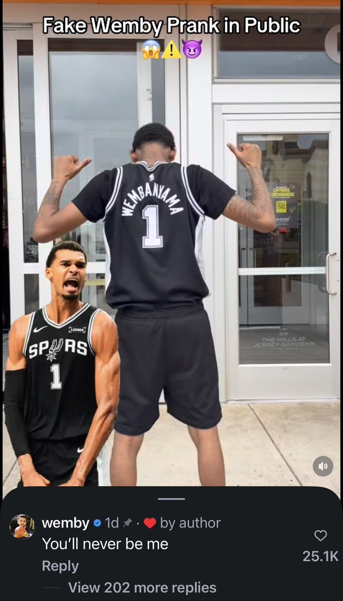 LegionHoops's tweet photo. Wemby is a savage 💀

“You’ll never be me.” https://t.co/MyTC619ZHz