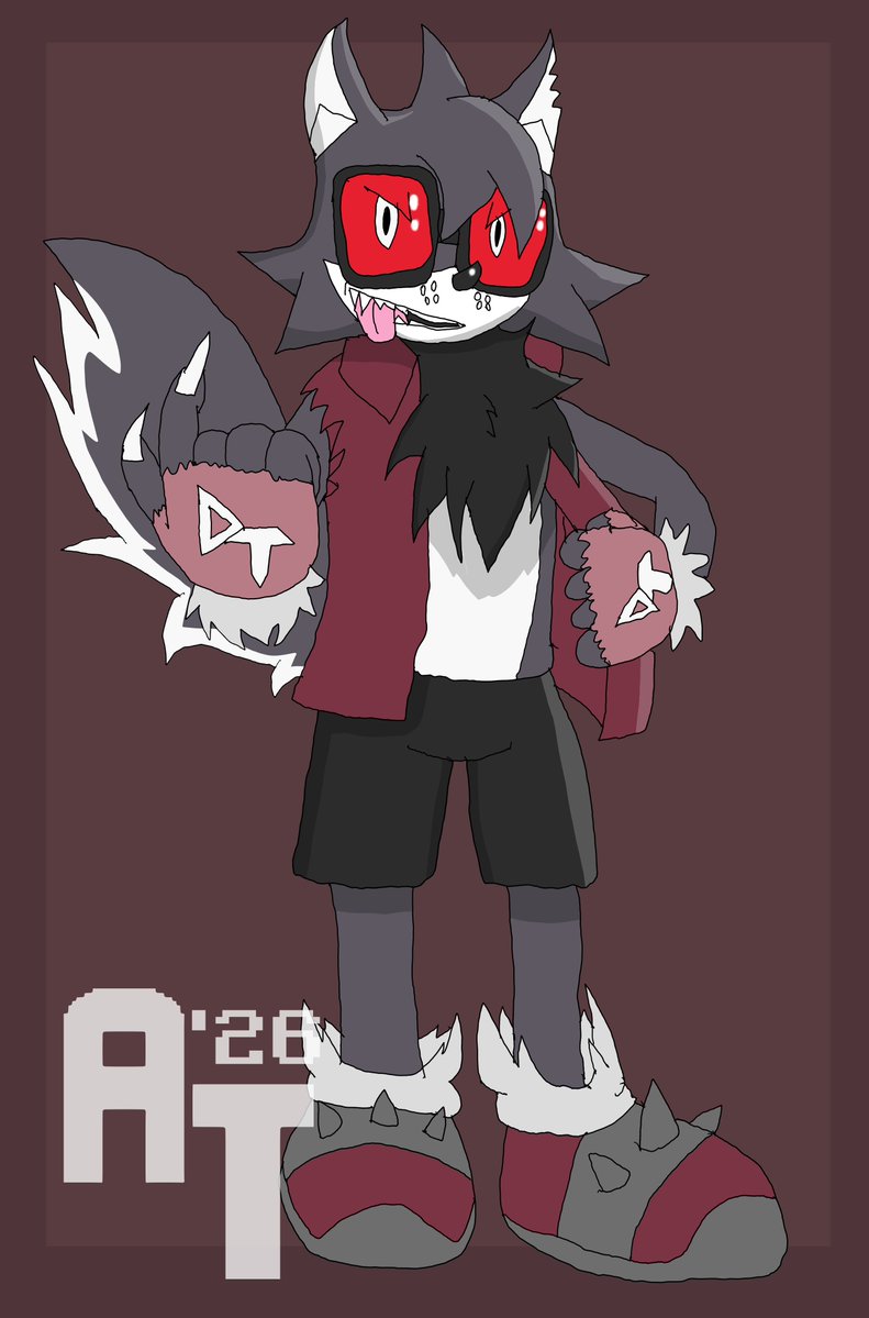 angeltroid's tweet photo. Hi, y'all!

#Halloween2026 #Deviltroid

September is almost done, and it's almost #SpookyMonth, aka October.

I'm finally giving Deviltroid the Hellhound some love by drawing him as a Mobian from #Sonic.

I'm glad about how he turned out. Devilish and freaky!

Enjoy! https://t.co/qXW9JRNX7v