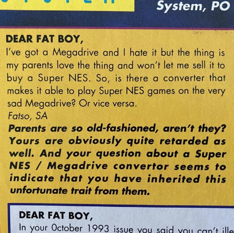 LarryBundyJr's tweet photo. It's amazing there was a time when the gaming industry could not give a shit who they offended.

In fact,  people even leaned into it!

#gaming #retrogaming #videogames https://t.co/JcnzckuYrC