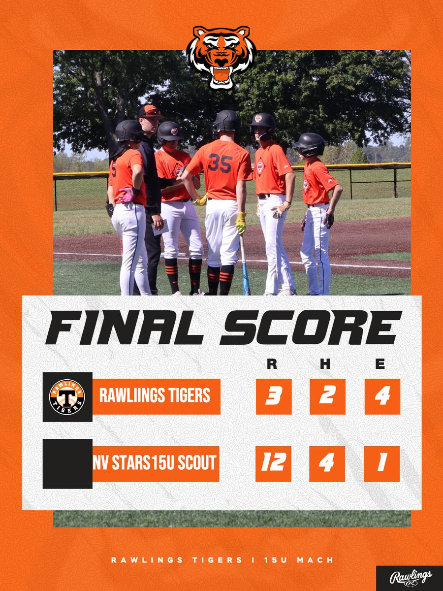 Tigers_Mach's tweet photo. Final from Game 1. #RawlingsTigers https://t.co/483PLiXhJr