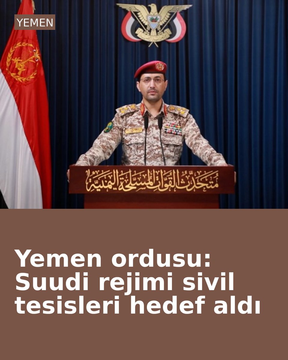 alptkndrsunoglu's tweet photo. Yemen ordusu: Suudi rejimi sivil tesisleri hedef aldı https://t.co/00df0n48pG https://t.co/NPOEwGOVPE