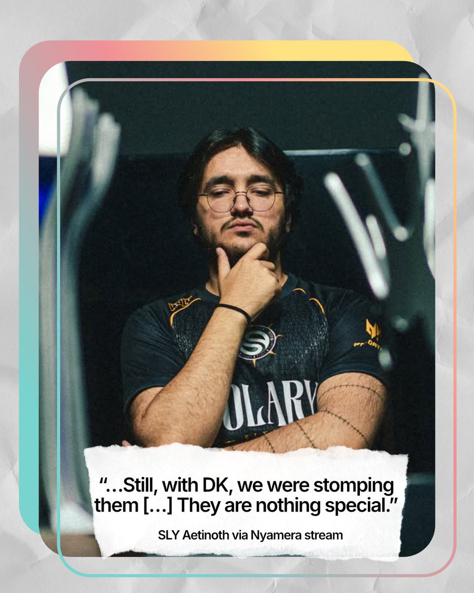LeagueOfSeals's tweet photo. Strong words from Aetinoth, can he keep this energy into his game against Movistar KOI Fénix tomorrow? https://t.co/DvH0fq6omP