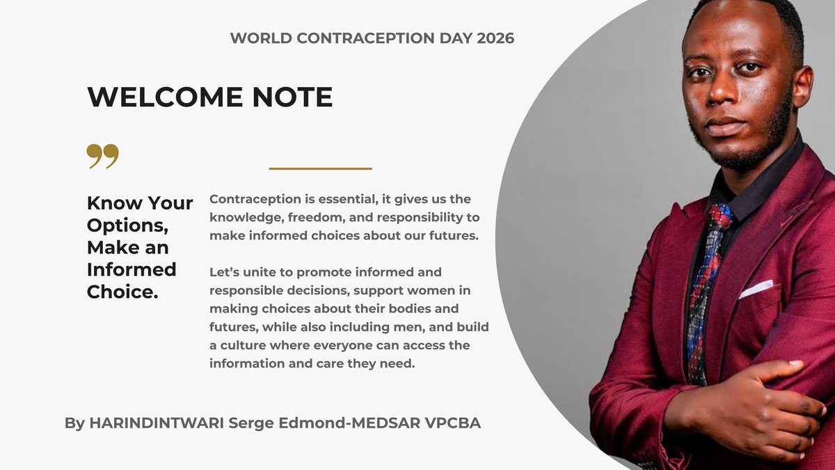 LAXEdmond's tweet photo. A meaningful session today with MEDSAR–SCORA on adolescent &amp; youth-friendly contraception and special clinical situations.

Grateful to share the platform with RBC Trainer Mr. Karangwa Eugene.

Know Your Options. Make an Informed Choice. 🌍

#WorldContraceptionDay #WCD2026 https://t.co/CEOgjsTFqG