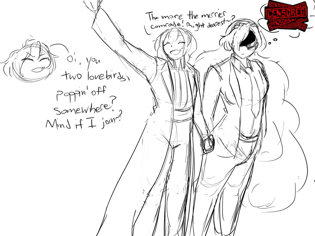 sutahdustu's tweet photo. my only ot3 dynamic for these fools is Heathcliff constantly trying to insert himself as a 3rd wheel to intentionally cockblock Ishy and her suppressing the violent things she wants to do to him bc Don likes him #lcb38 https://t.co/xdoihx9IDv