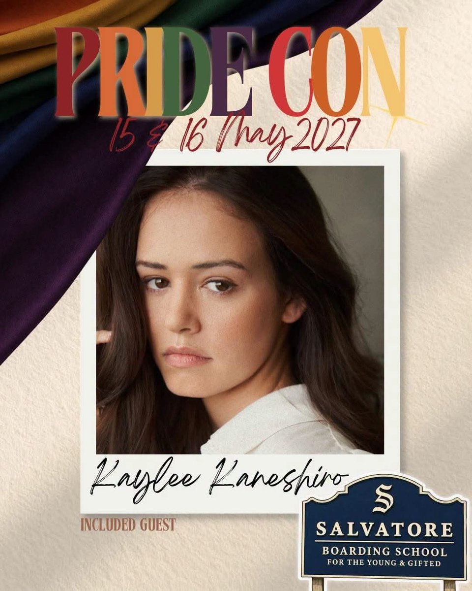 EuroConNet's tweet photo. GUEST ANNOUNCEMENT 

#PrideCon #UnionConventions #KayleeKaneshiro    

15 - 16 May, 2027
Paris, France 

https://t.co/ChstX90pvo https://t.co/PsSLd4SF7H