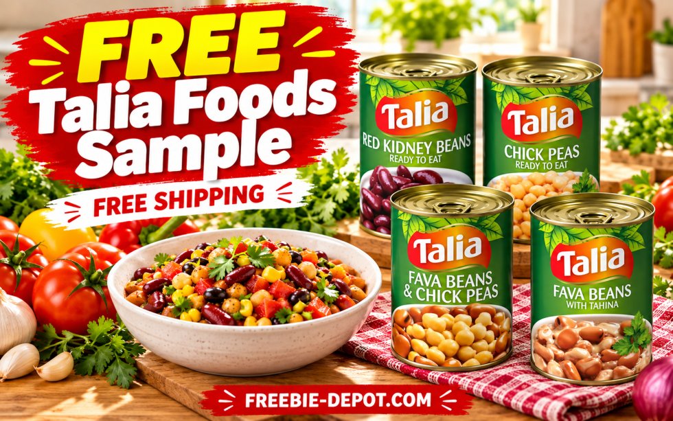 FreebieDepot's tweet photo. FREE Full-Size Talia Foods Sample With FREE Shipping https://t.co/4rXvKxYYkW #FreeTaliaFoods #TaliaFoods #FreeFoodSample #FreeFood #FreeBeans #FreeChickpeas #FreeSamples #FreeShipping #FoodFreebies #GroceryFreebies #BeanThereCookedThat #FreebieDepot https://t.co/y086KOqKzY