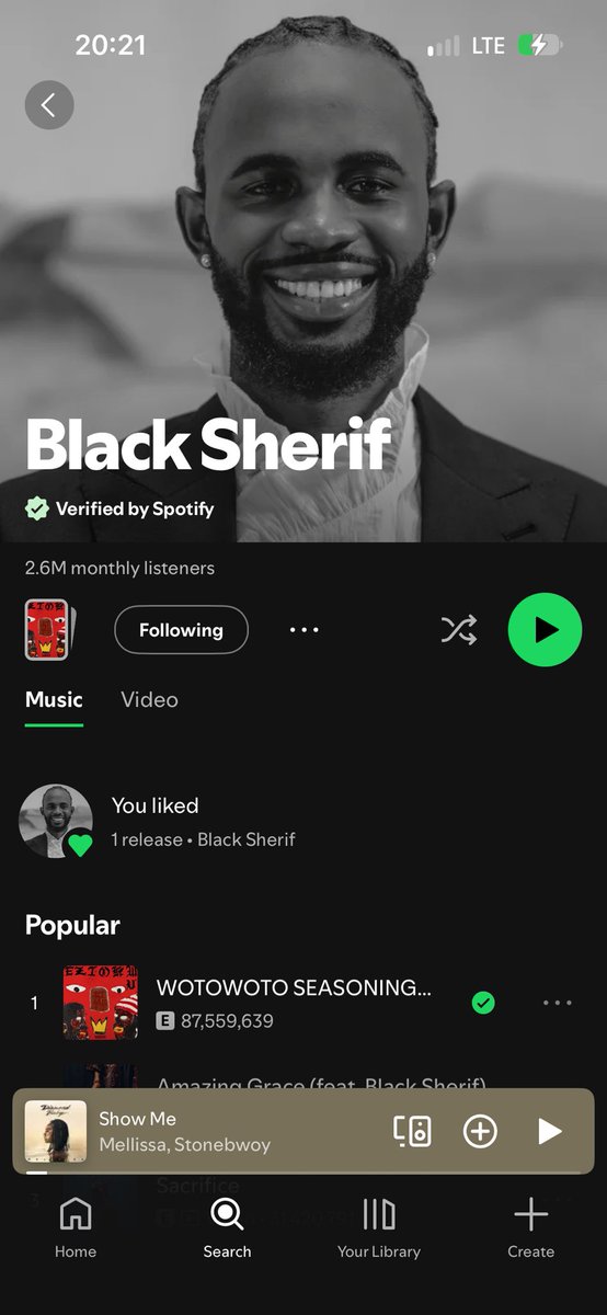 theonlyghanaboy's tweet photo. Black Sheriff is bigger than Shatta Wale https://t.co/0z2N7yF0AB