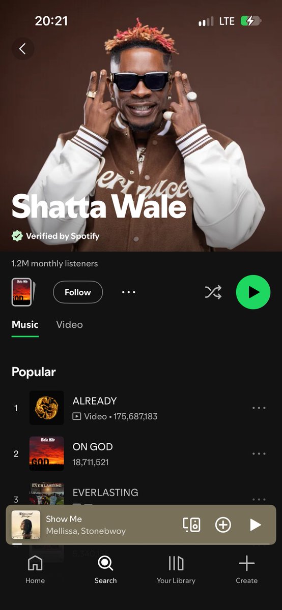 theonlyghanaboy's tweet photo. Black Sheriff is bigger than Shatta Wale https://t.co/0z2N7yF0AB