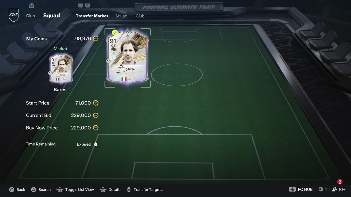 nillahd's tweet photo. Baresi bought for 229K 🐐
Sold for 325K 💰

80K profit after EA tax ✅

I LOVE Gallery trading 🔥

Like retweet and I send you a guide how to flip https://t.co/IGj9bw1vWJ