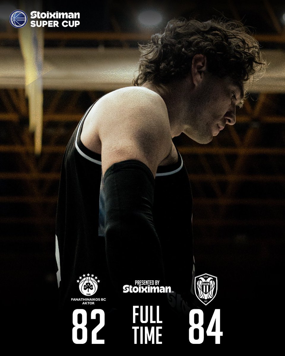 PAOKbasketball's tweet photo. Full Time | 82-84 https://t.co/PIZe2XfEa8