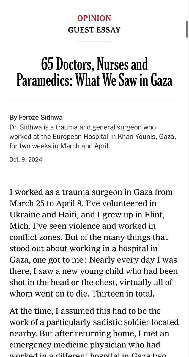 LailaAlarian's tweet photo. It’s been nearly two years since 65 doctors, nurses and paramedics who volunteered in Gaza sounded the alarm that Israeli soldiers were targeting and killing children there.

The shootings have continued. 

Today, Israeli soldiers shot a 12-year-old. https://t.co/BKuIc2aziJ