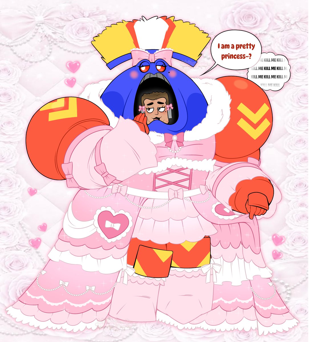 miiradrawz's tweet photo. Princessmaxxing or warriormaxxing, why not both!? 🎀✨💣 • #spaceking #flashgitz #fanart
- https://t.co/BAQCW049ev