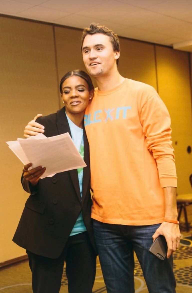 WayneWaldropW's tweet photo. The only, and I mean ONLY, time I see pictures or videos of Charlie Kirk being hinself, smiling, and having a good time, was when he was with Candace Owens.

She was clearly his best friend and a dear loved one. He was right to feel this way too, as we all see now that she was one of the only real people in his life that truly cared about him.

Stop believing the liars, grifters, and propagandists. They were not Charlie's friend, Candace was.