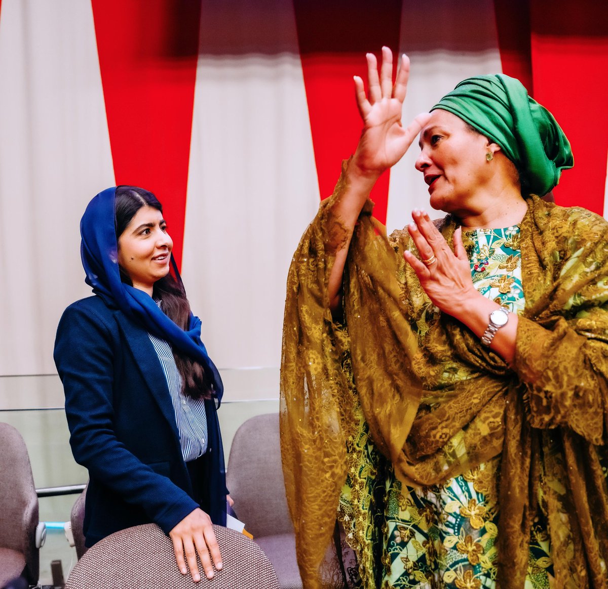 AminaJMohammed's tweet photo. Where a child is born should never decide the education they receive.

Thank you @Malala, for standing up for that right and for every girl’s chance to learn, in Afghanistan and everywhere. https://t.co/vA4RGRoxoQ