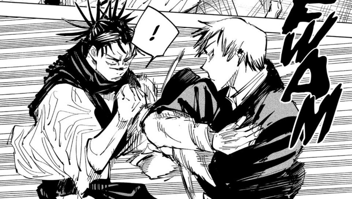 Head0FTheHe1's tweet photo. @tenshadcws ㅤㅤㅤslamming  into  chest  ,  any  chance  to  make  hand  signs  completely  denied  ,  for  heir  of  zen'in  clan  .  knew  its  most  treasured  technique  inside  and  out  . https://t.co/mlsFBG7Qt5