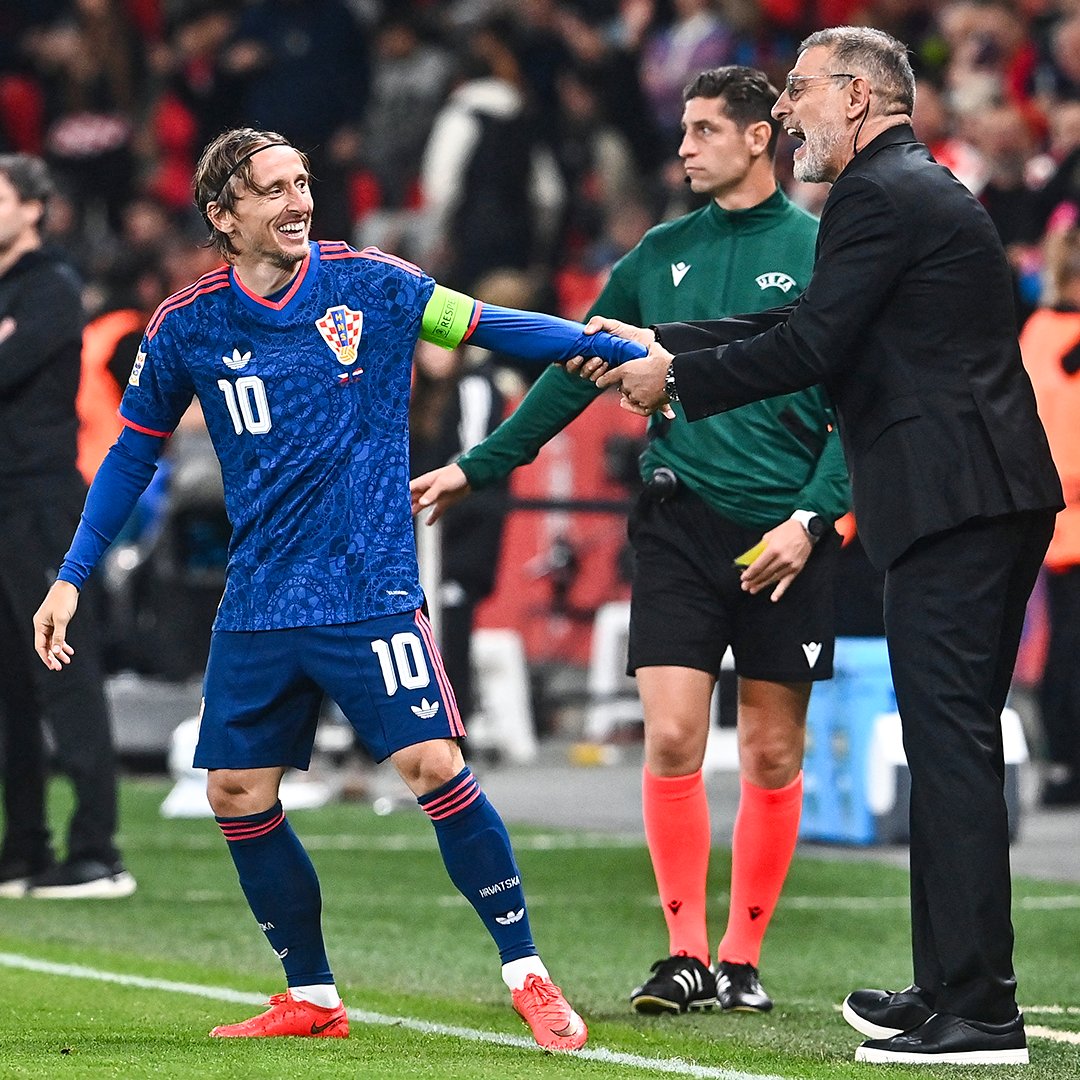 brfootball's tweet photo. 41-year-old Luka Modrić still scoring stunners on the international stage 🪄🇭🇷 https://t.co/z2t4YS2QAt
