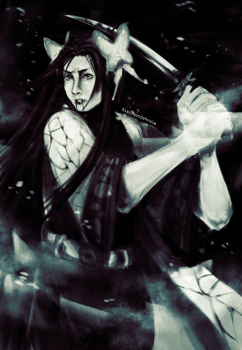 discountdr4cula's tweet photo. friend asked me to draw Kanae Kocho, don't know anything about Demon Slayer tho https://t.co/0E7FI7fXzD