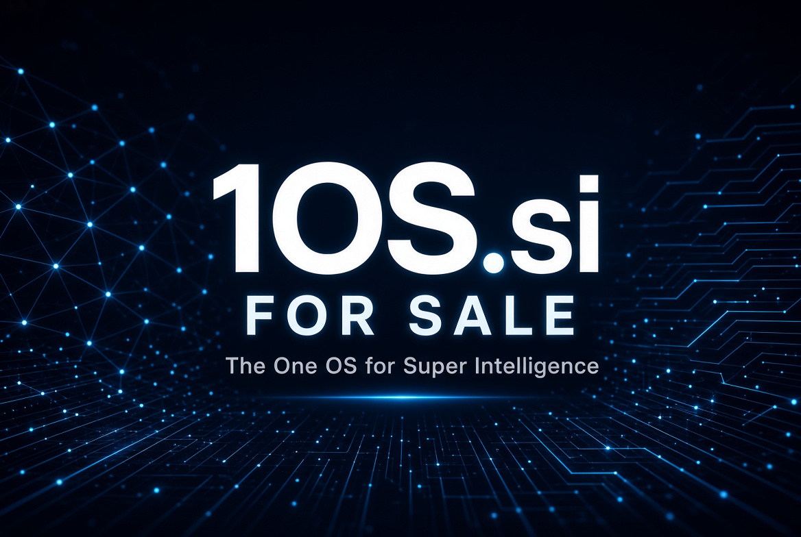 Kazavhi's tweet photo. The OS for Super Intelligence.
https://t.co/gUgDbxRERZ 
Ultra-short. Memorable. Built for the SI era.
#SI https://t.co/gh3gV4Sn4a