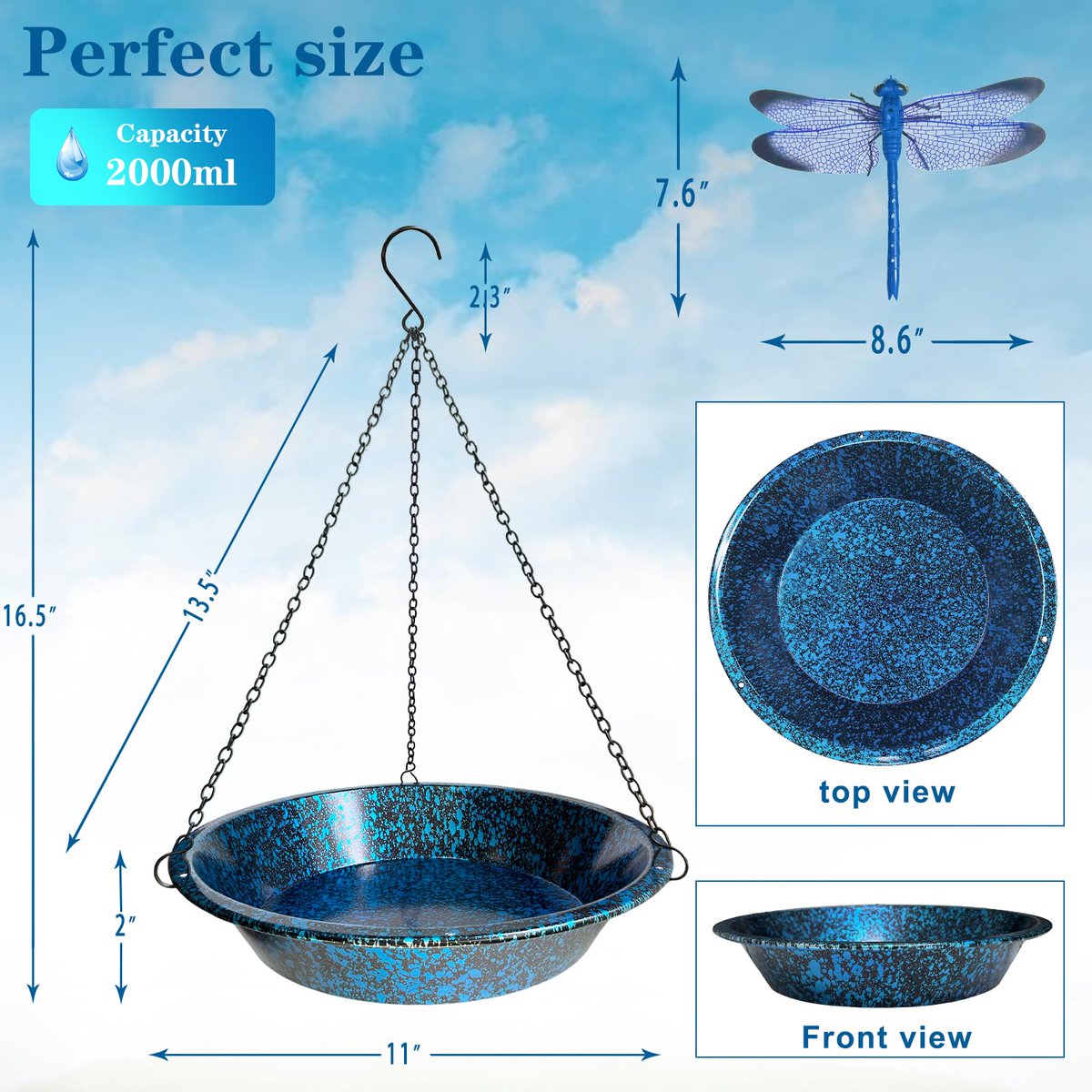 woertehome's tweet photo. 11.4" Hanging Bird Bath & Feeder Blueblack Metal Garden Decor. , . Visit. USD 24.99.
#HangingBirdBath #MetalGardenDecor #BirdFeeder #GardenDecor #PatioDecor #LawnOrnament #BlueblackMetal #BirdLoverGift https://t.co/i599tVku6n
