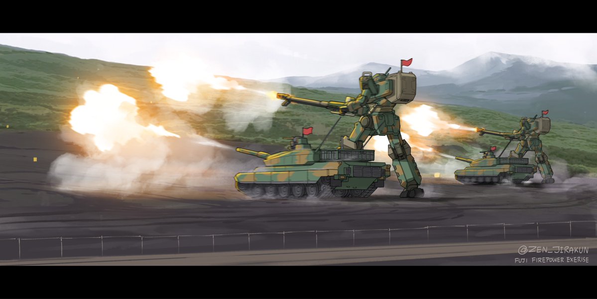 Zen_jirakun's tweet photo. Type-30 // Fuji Firepower Exercise — I really want to go see it at least once someday. https://t.co/QWKx3QkN8S
