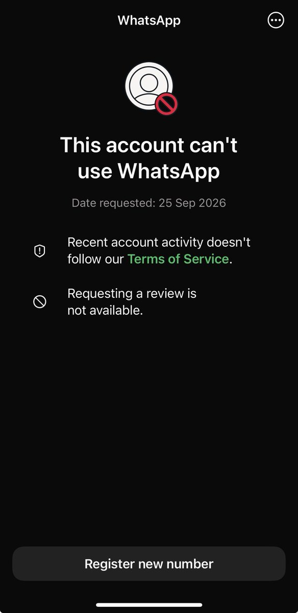 cjdyhi's tweet photo. Dear @WhatsApp @Meta @kunalb11 , I’ve used this number for almost 9 years. It holds years of important chats, contacts, memories and work-related data. I’m sincerely asking for a human review. Please help me regain access and recover my account. 🙏I really need my account back https://t.co/kprog0YyD0