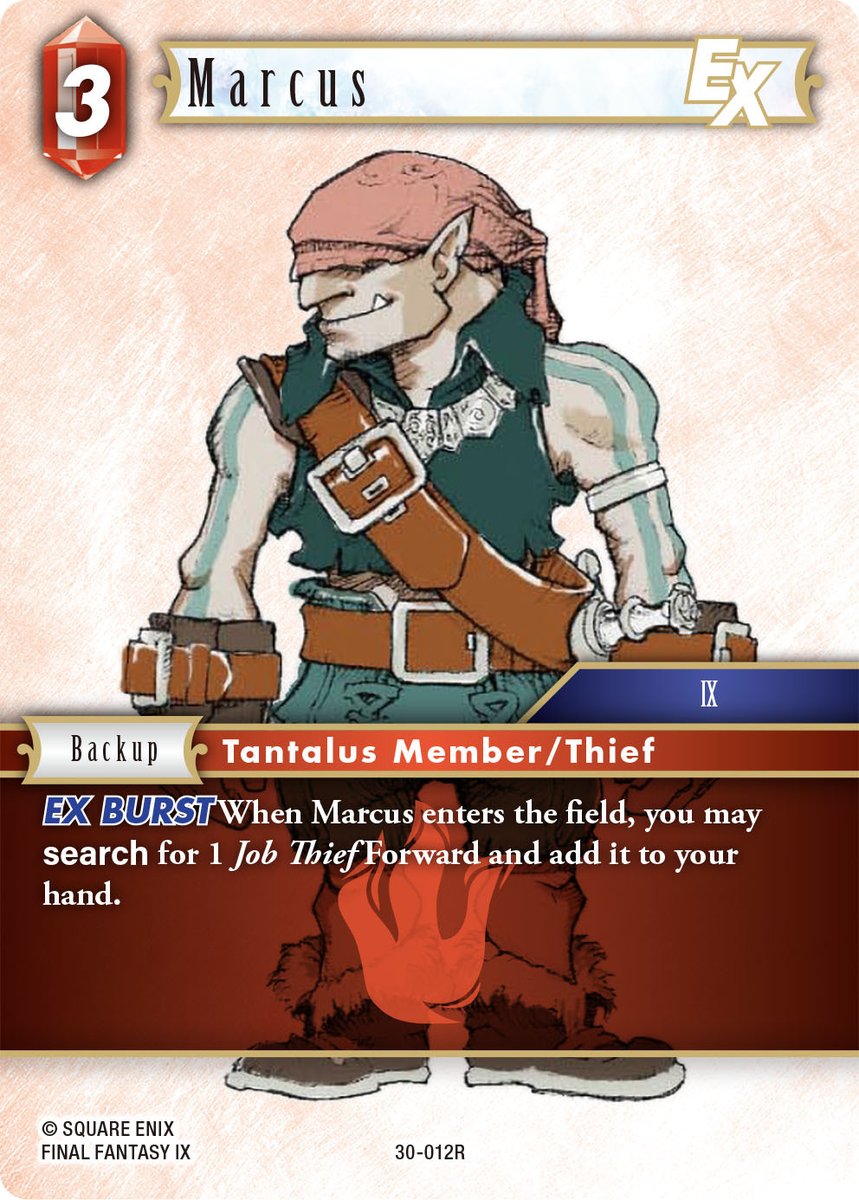 FFTCG_NA's tweet photo. Just reveled on the NA Championship Stream, check out Marcus [30-012R]!

More spoilers will be announced throughout the day!

Make sure you are watching: https://t.co/hZQd5ca5B8 https://t.co/fenR4NeKcq