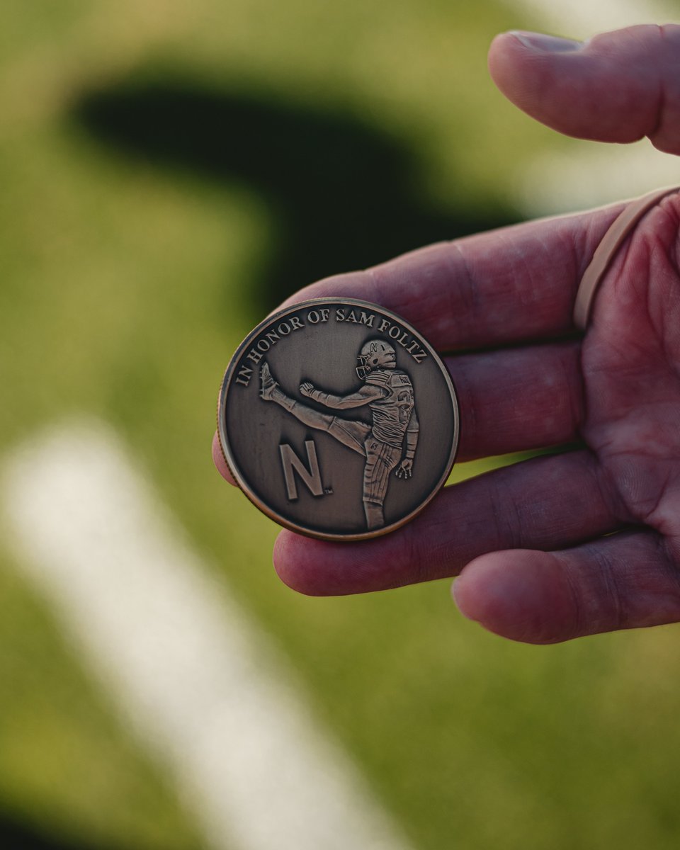 HuskerFootball's tweet photo. Dream big. Work hard. Stay humble.

During today’s coin toss, we honor the legacies of Sam Foltz and Mike Sadler and remember the lasting impact they continue to have on both programs. https://t.co/1SGBK8TGRo