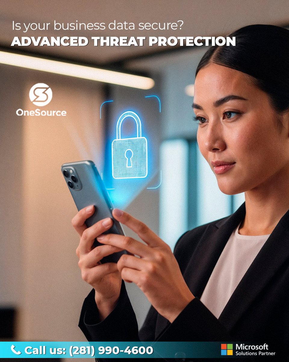 OneSourceCloud's tweet photo. Cyber ​​threats are rising, putting your operations and reputation at risk. At OneSource, we provide comprehensive cybersecurity solutions—from ransomware protection to complete vulnerability assessments.

Don't wait for an attack.
Ask us how to get started! https://t.co/ZLt8FGACmJ