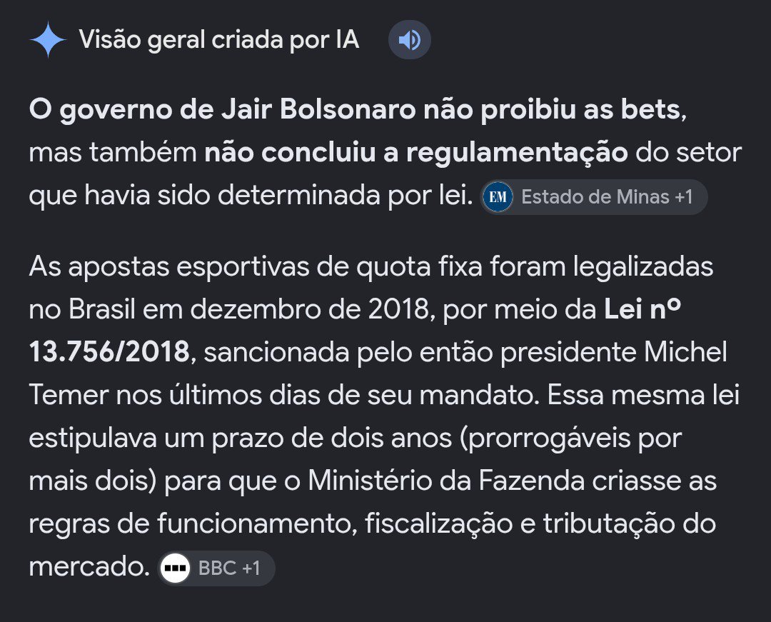 shasskuu's tweet photo. @Haaaysb E o que o Jair Bolsonaro fez no seu governo em relação as bets? https://t.co/WbXE0swyXM