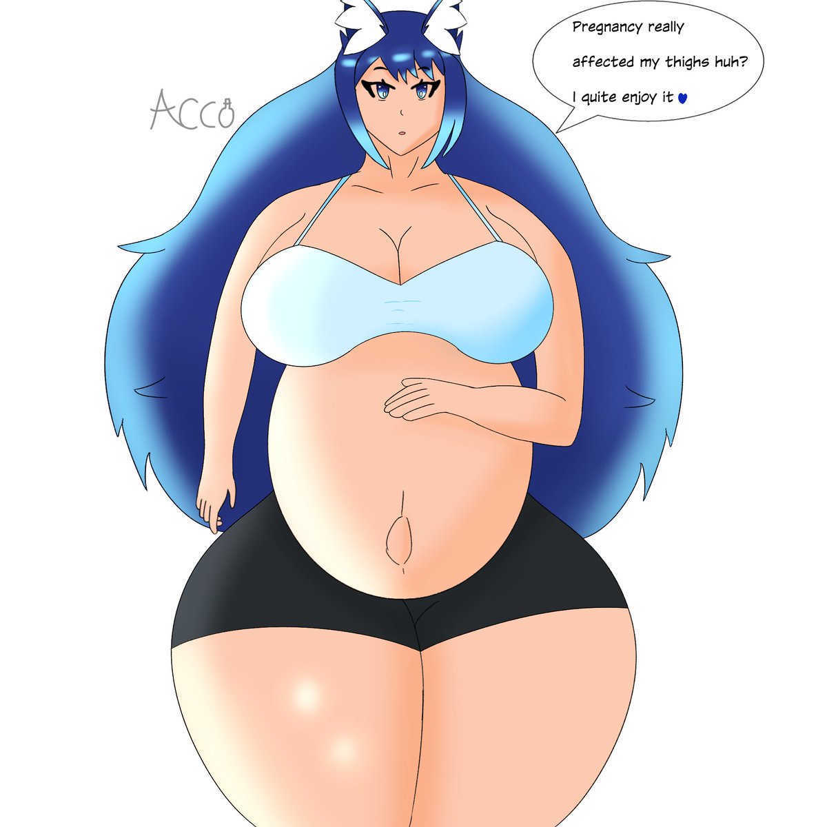 Calamitous_acc0's tweet photo. Luciole's growing thighs finished!

This is a art gift for @kitsuniight 's oc luciole! Who's an amazing friend of mine and a fantastic artist so go check her out! #thicc #thighs #pregnantart #pregnant #妊婦 https://t.co/vzv7m00aZB