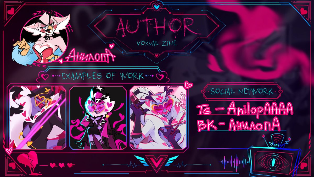 SharkOfficeTeam's tweet photo. That beauty could make even Lilith jealous, baby!

Let's hear it for AnilopA! 💋✨

_____________________________________
#VoxVal #Staticmoth #Vox #Valentino #Voxvalzine #zine #hotelhazbin https://t.co/yEIx0hvBuQ