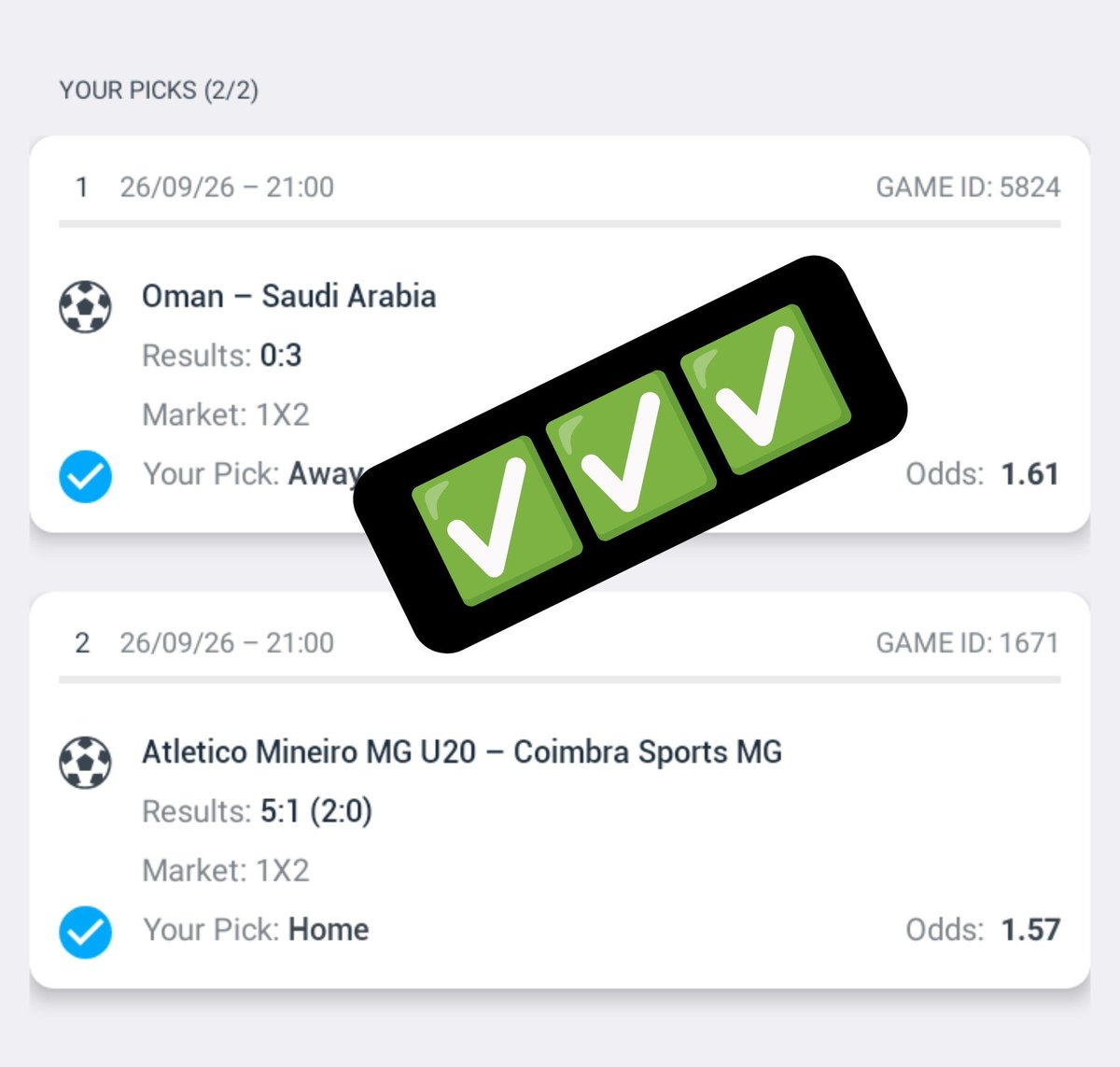 RemoteTipster's tweet photo. Final results are in. Congratulations to those who placed ✅✅✅ https://t.co/lVsvwK6MHH