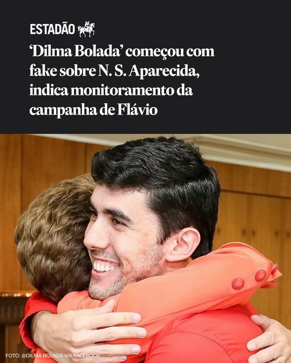 Estadao's tweet photo. ‘Dilma Bolada’ começou com fake sobre N. S. Aparecida, indica monitoramento da campanha de Flávio

Publicitário por trás de perfil governista fez publicação, na noite do dia 23, associando família Bolsonaro a plano de retirar título de padroeira do Brasil de santa católica; reportagem não localizou Jeferson Monteiro https://t.co/POpw7s15vT