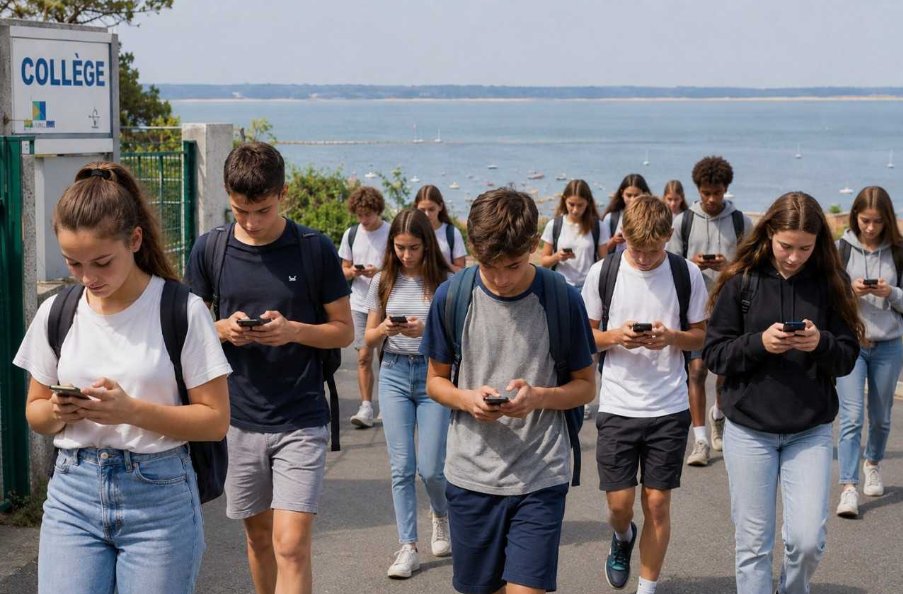 InfoBassin's tweet photo. Humour! Chronique d'une sortie de collège... Voir✍️
https://t.co/niaU82nYjk
#bassindarcachon #humour #college #phoneaddict #telephone https://t.co/FgqsUzdvs7