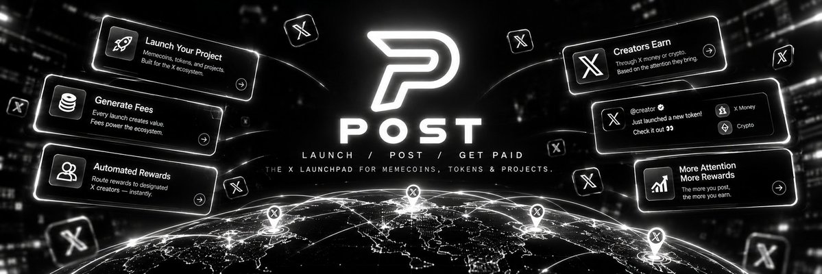 PostPad_'s tweet photo. If you're here for POST, remember why we started.

A launchpad built around X.
A place where projects can launch.
A system that rewards the people who bring attention through their posts. https://t.co/B5h2kzCEk7