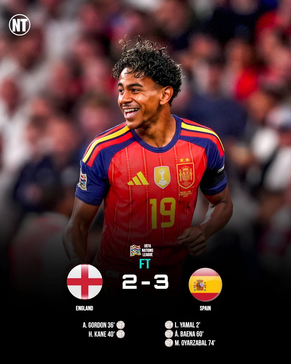 notfootballl's tweet photo. Spain defeats England #ENGESP https://t.co/KlvkgqG0tY