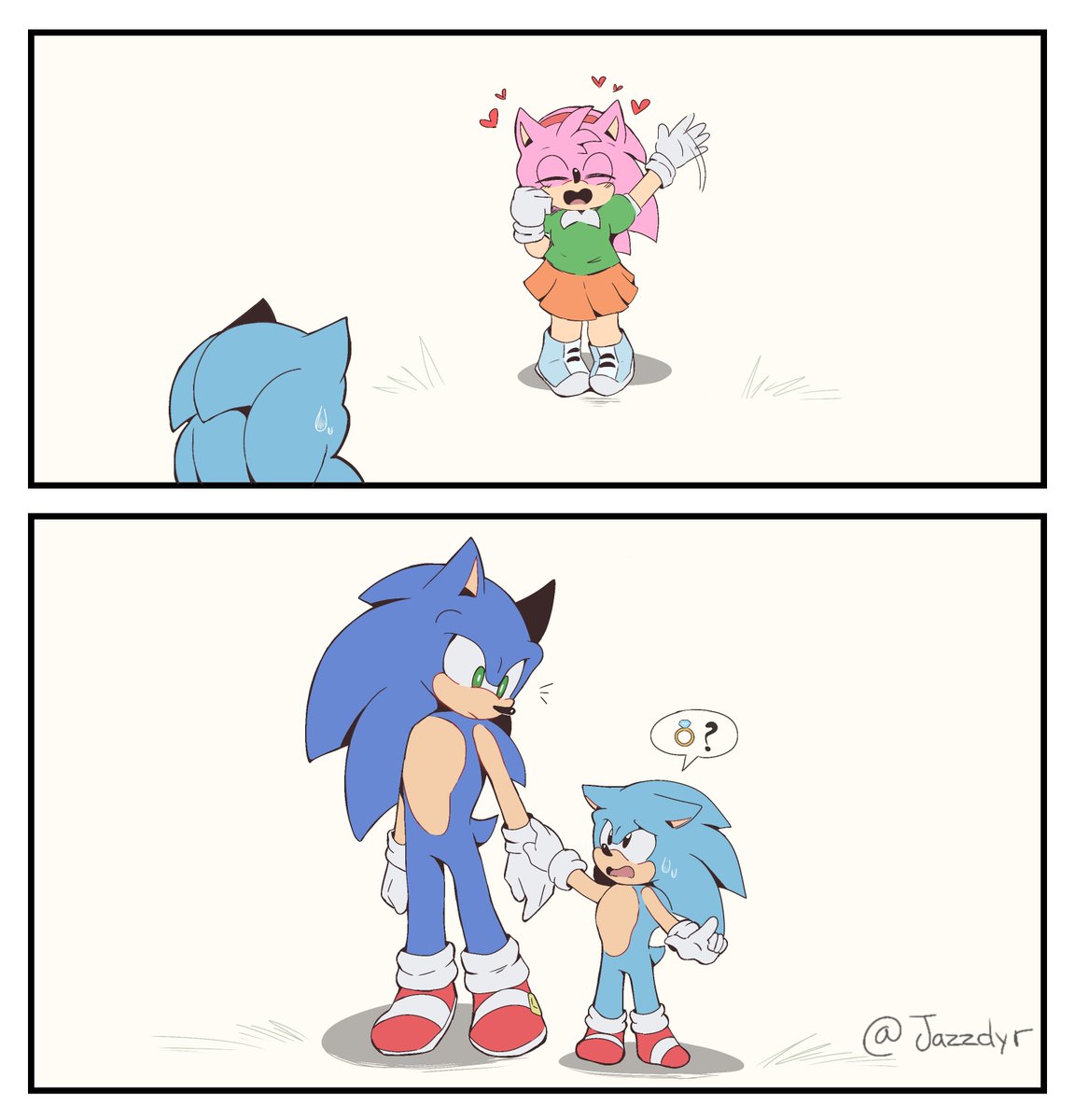Jazzdyr's tweet photo. After a long time... hello again 🥺❤️‍🩹
#SonicTheHedgehog #sonadow https://t.co/P4joIokaio