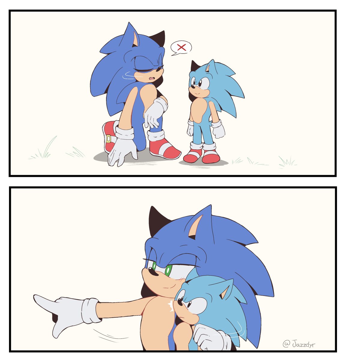 Jazzdyr's tweet photo. After a long time... hello again 🥺❤️‍🩹
#SonicTheHedgehog #sonadow https://t.co/P4joIokaio