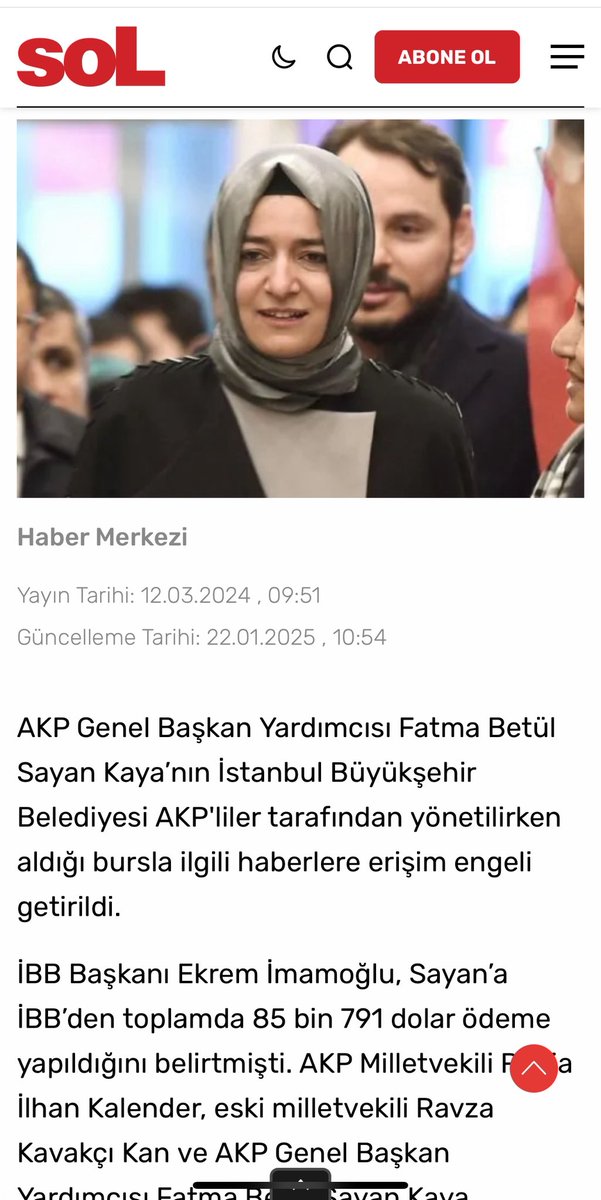 EdemirHuseyin's tweet photo. Parası olmadığı için 2008 yılında İstanbul Büyükşehir Belediyesi bursuyla yurtdışına giden Fatma Betül Sayan Kaya, 2026’da borsaya 163 milyon TL yatıracak zenginliğe ulaştı. Birkaç ay sonra bu para 2.17 milyar Türk Lirası oldu. Başka hiçbir mal varlığı olmasa bile 18 yıldaki değişimi görebiliyor musunuz? Üstelik Büyükşehir Belediyesi verdiği bursu geri isteyince de büyük olay çıkarmıştı.
@drbetulsayan