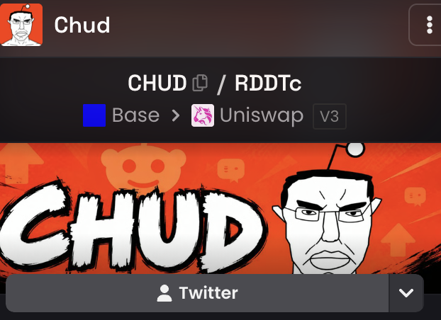 Chudonbase's tweet photo. $CHUD has been moderated in @dexscreener 

https://t.co/9IxrRCf3Do https://t.co/GpX1ldXagW