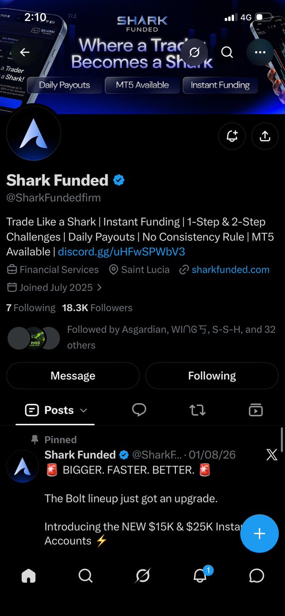 Tushyfxtra's tweet photo. @SharkFunded_AFF @SharkFundedfirm @ibrahimshkh10 @sonotechxyz1 
@Rushikesh_107 
@Krish173236 https://t.co/fmOu4BeHAe